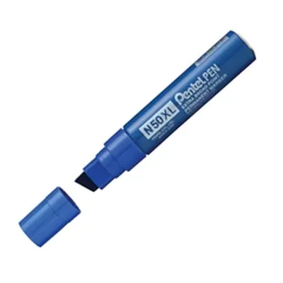 Pentel N50XL Marker Chisel Tip Blue (Pack of 6) N50XL-C