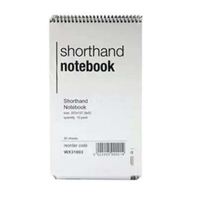 Spiral Shorthand Notepad 80 Leaf (Pack of 10) WX31003