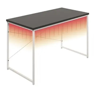 Okoform Heated Desk Black Top / White Frame 1200X600