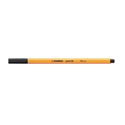 Stabilo Point 88 Fineliner Pen Black (10 Pack)