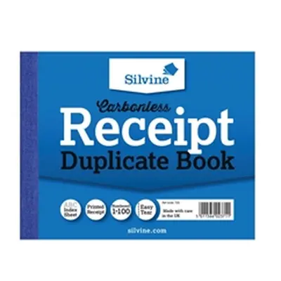 Silvine Carbonless Duplicate Receipt Book 102x127mm (12 Pack) 720-T