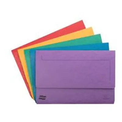 Exacompta Europa Pocket Wallet Foolscap Assorted A (25 Pack) 4790