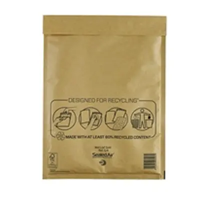 Mail Lite Bubble Postal Bag Gold G4-240x330 Pack of 50 101098096