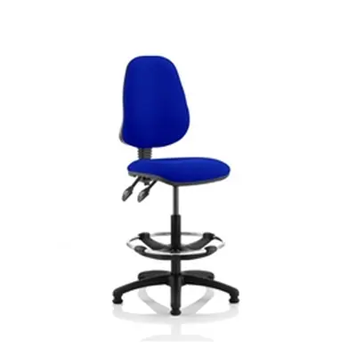 Eclipse Plus II Lever Task Operator Chair Blue With Draughtsman Kit