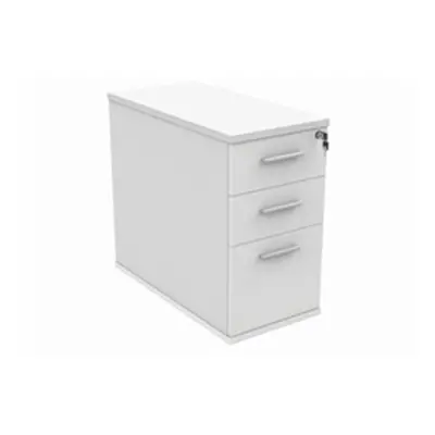 Desk High Office Storage Unit 800 Deep Arctic White