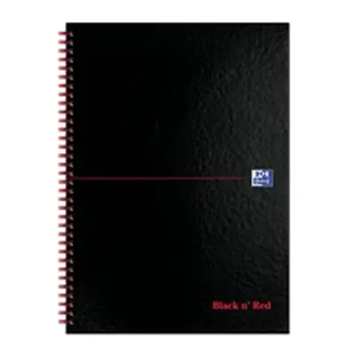 Black n' Red Ruled Perforated Wirebound Hardback Notebook A4 (5 Pack)