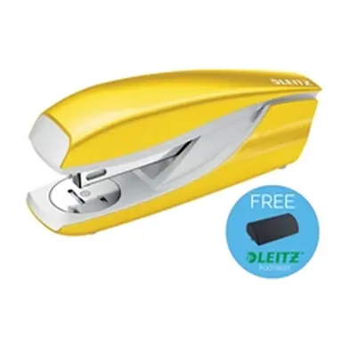 Leitz NeXXt WOW Stapler Half Strip Metal 30 sheet Yellow Ref 55021016