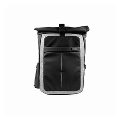 Monolith Rolltop Business Laptop Backpack 17.2 Inch Black/Grey