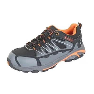 Beeswift S3 Composite Water Resistant Lace Up Trainers Black/Orange 10