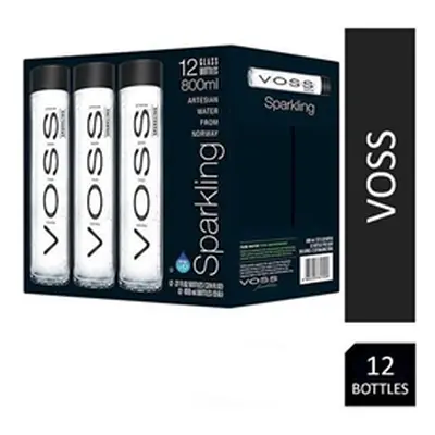 Voss Artesian Sparkling Water, Glass 12x