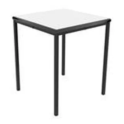 Titan Table 600 X 600 X 710 with Grey Top and Black - T-TABLE-6071GR