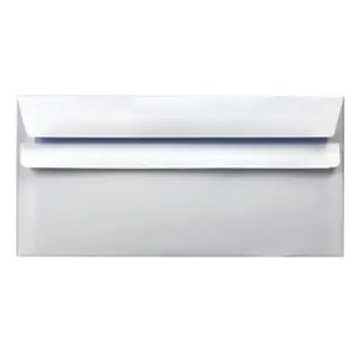 Self Seal White DL Envelope 90gsm (1000 Pack)