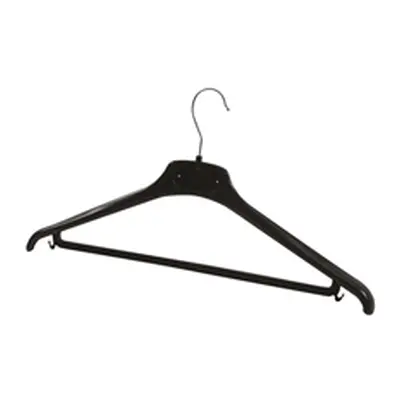 Bolero Black Plastic Coat Hanger (20 Pack) - PMBASICPL