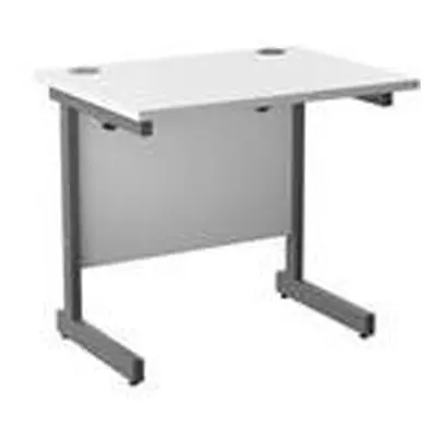 Mezzo 800 X 600 Cantilever Workstation - White Ref SU8060RECWHSV