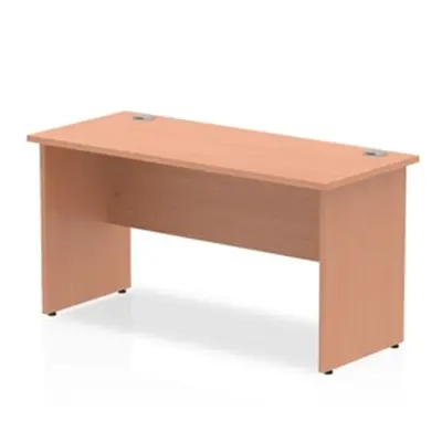 Impulse 1400/600 Rectangle Panel End Leg Desk Beech - MI001730