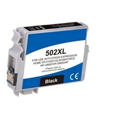 G+G Compatible Epson 502XLBK Hi Yield Black Ink Cartridge C13T02W14010