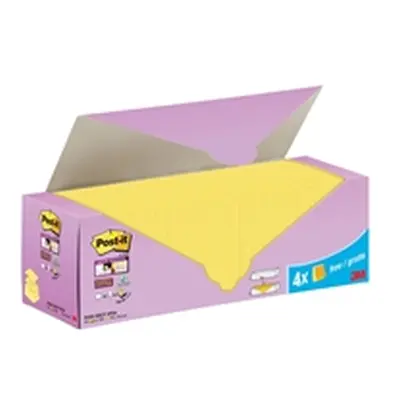 Post-it Super Sticky ZNotes Canary Yellow Cabinet 76x76mm (24 Pack)