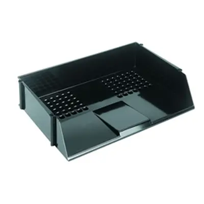 Q-Connect Wide Entry Letter Tray Black Ref KF21688