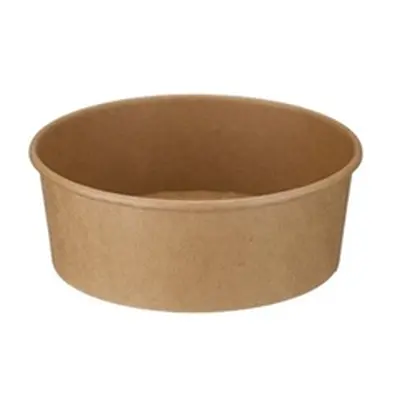 Round Kraft Bowl PE Lined 1300ml Kraft (Pack of 300) D48003