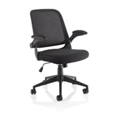 Crew Task Operator Mesh Chair With Folding Arms