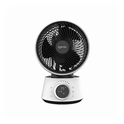 Igenix 9 Inch Air Circulator Turbo Fan 32 Wind Speeds White IGFD4009W