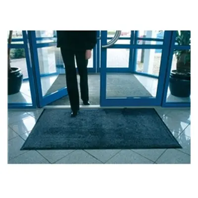 VFM Black/Blue Economy Washable Entrance Mat 1150x1750mm 312428