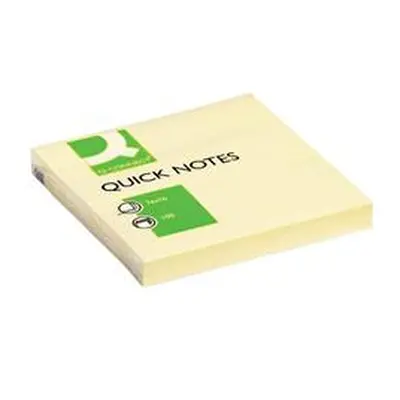 Q-Connect Quick Notes 76 x 76mm Yellow (Pack of 12) Ref KF10502