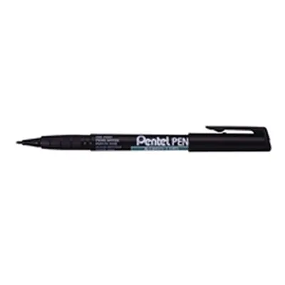 Pentel Permanent Marker Fine Black (Pack of 12) NMS50-A