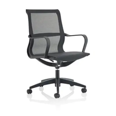 Lula Black Mesh Executive Chair With Fixed Arms