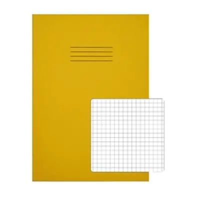 Rhino Exercise Book 5mm Square 80 Pages A4 Yellow (Pack of 50) VC49676