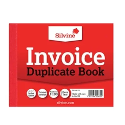 Silvine Duplicate Invoice Book 102x127mm (12 Pack)