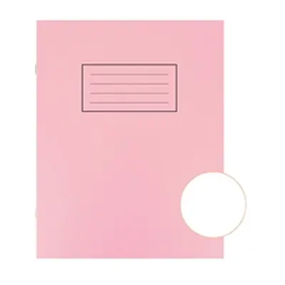 Silvine Exercise Book 229 x 178mm Plain Pink (10 Pack)