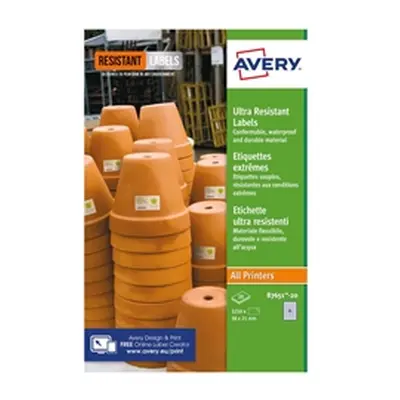 Avery Ultra Resistant Labels 38x21mm (Pack of 1300) B7651-20