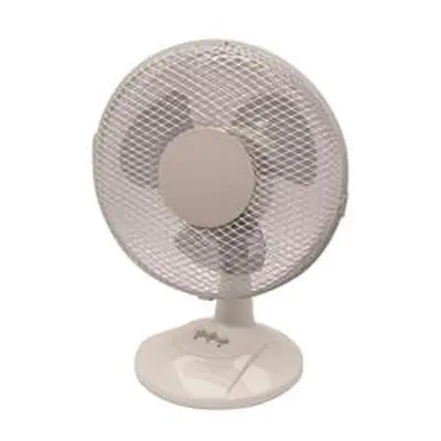 Q-Connect 9 Inch/229mm Desk Fan 2 Speed White KF00402