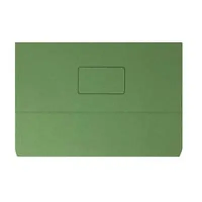 Document Wallet 220gsm Foolscap Green (Pack of 50) 45914EAST