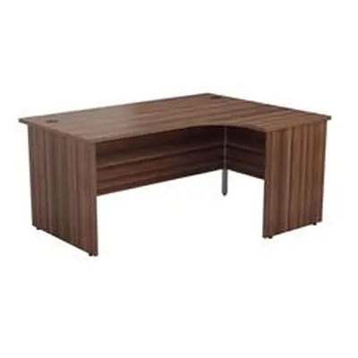 1600X1200 Panel Right Hand Radial Desk Dark Walnut