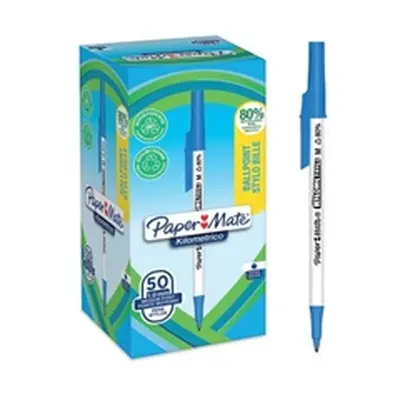 PaperMate Kilometrico Ballpoint Pen 1.0mm Blue (Pack of 50) 2187702