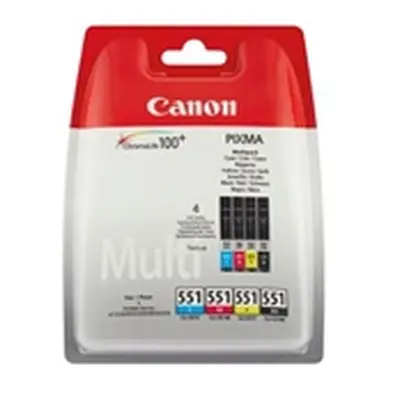 Canon CLI-551 Inkjet Cartridge Multi Value Pack CMYK 6509B015