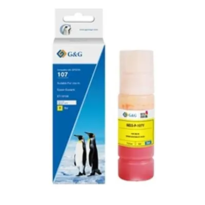 G+G Compatible Epson 107 Yellow Ink Bottle C13T09B440