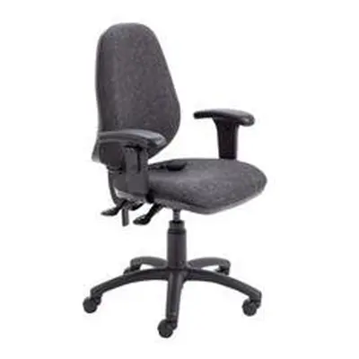 Calypso Ergo Chair With T Adjustable Arms - Charcoal - CH2810CH+AC1040