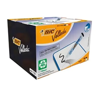 Bic Velleda 1701 Drywipe Marker Bullet Tip Black (48 Pack)