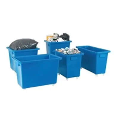 Bottle Skip 790x470x550mm 4X51mm Swivel Blue 328225