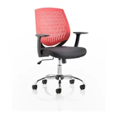 Dura Task Operator Chair Red With Arms - OP000020