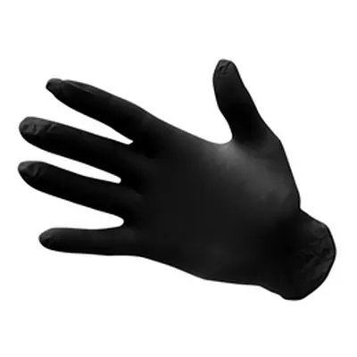 Nitrile Disposable Gloves (Pk100) (Black) Large