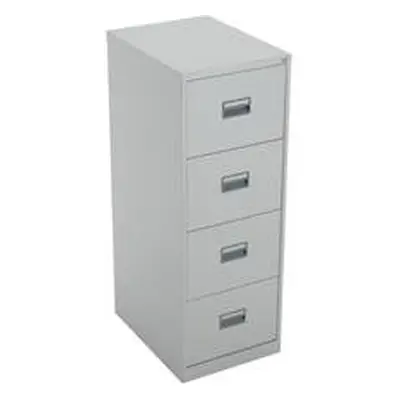 Legato Steel 4 Drawer Filing Cabinet - Grey Ref TCS4FC-GR