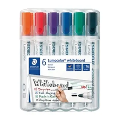 Staedtler 351 White Board Marker Assorted [Pack 6] - 351 WP6