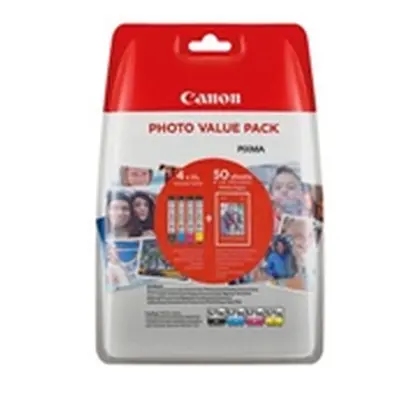 Canon CLI-571XL Inkjet Cartridges + 4x6 Photo Paper Glossy 50 Sheets