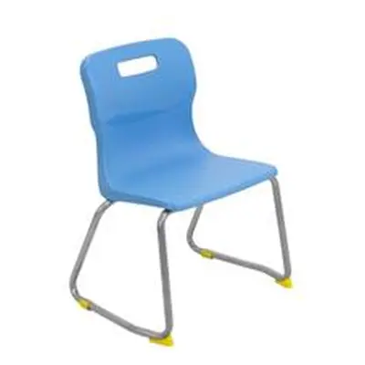 Titan Skid Base Chair Size 3 - 350mm Seat Height - Sky Blue - T23-CB