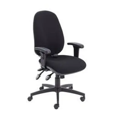 Maxi Ergo Chair With T Adjustable Arms - Black - CH0808BK+AC1040