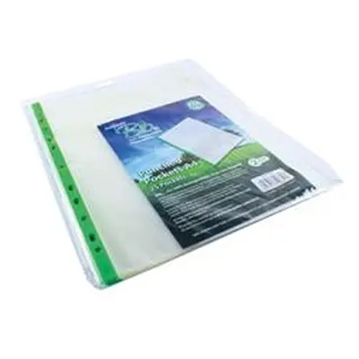 Snopake Bio Punched Pocket A4 Clear (25 Pack)